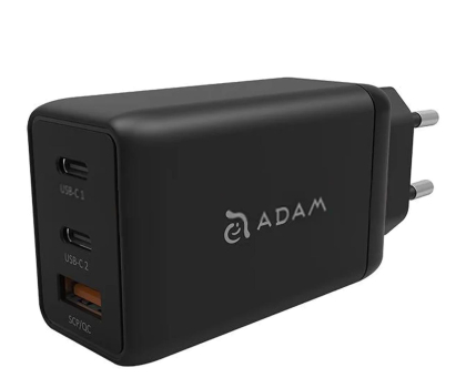 Ładowarka i akumulator ADAM elements OMNIA F6 65W PD 3.0 QC 3.0 + kabel USB-C 2m czarny AEAPAADF6EUBK